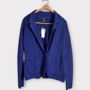 Audrey & Grace Sweater,‎ NWT, Medium , Button ,3 Pockets, Eggplant